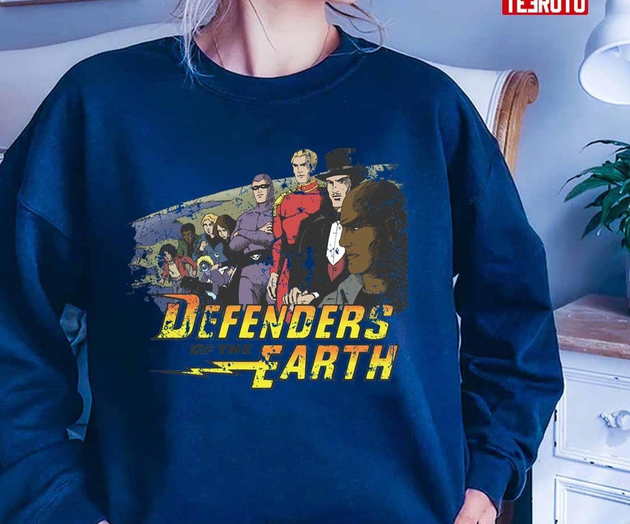 Retro Defenders Of The Earth Colour Unisex T-Shirt