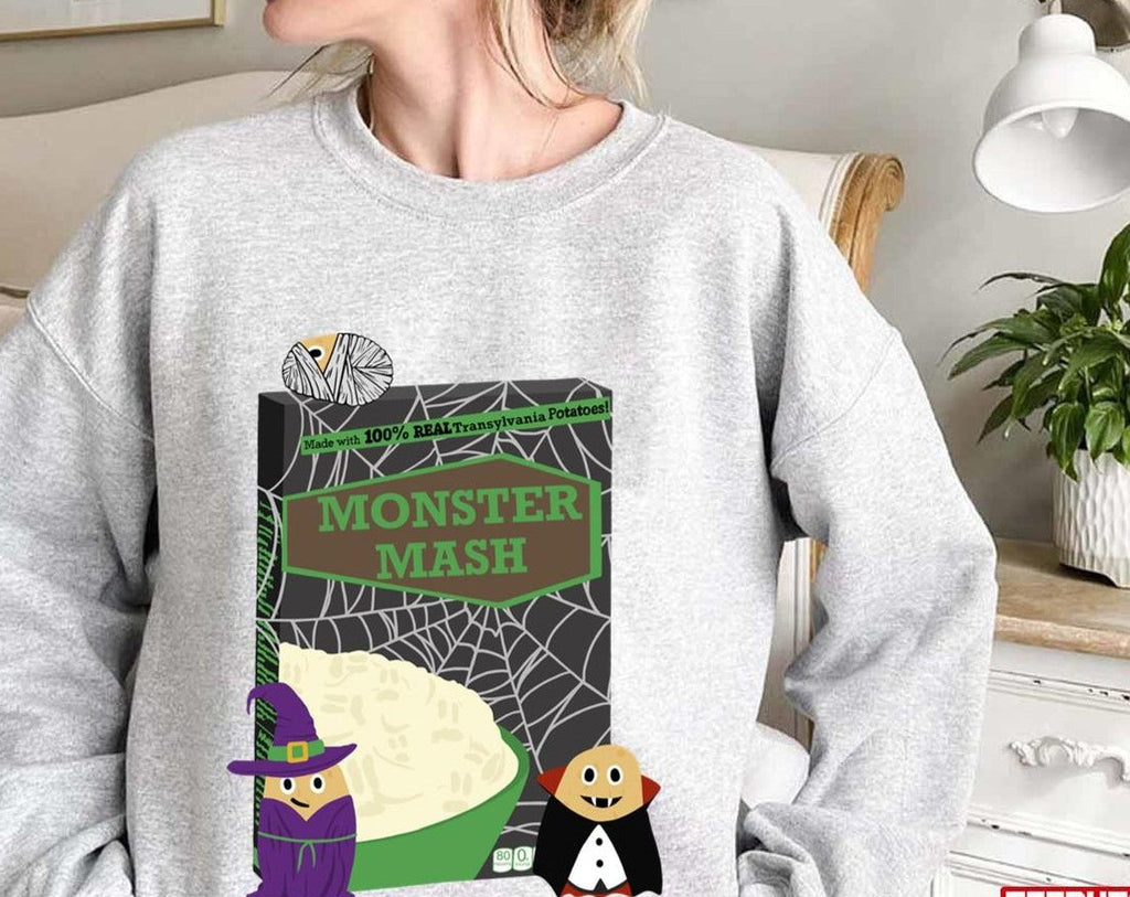 Monster Mash Mashed Potatoes Thanksgiving Halloween Unisex Sweatshirt