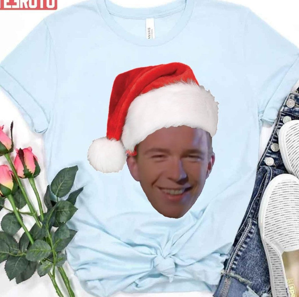 Santa Rick Astley Christmas Unisex T-Shirt