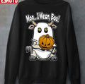 Moo I Mean Boo Ghost Cow Lover Halloween Pumpkin Unisex Sweatshirt