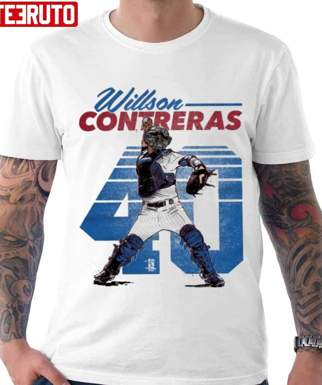 Baseball Catcher Willson Contreras MLB Chicago Unisex T-Shirt
