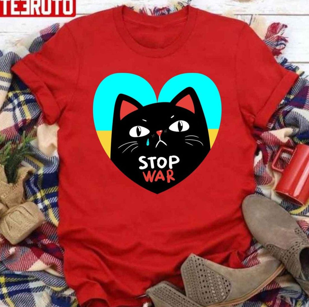 Stop War Banner Flyer Card Badge Ukraine Unisex Sweatshirt