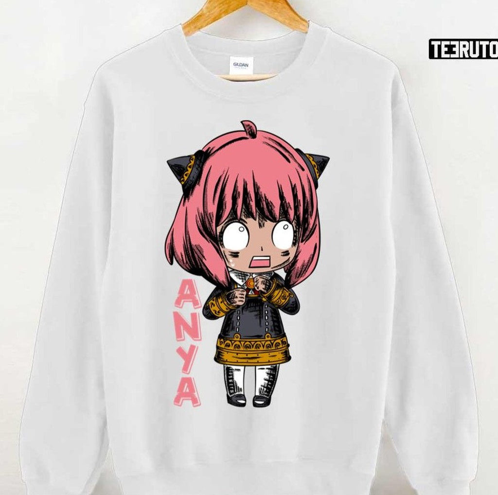 Anya Chibi Scary Reaction Spy X Family Unisex T-Shirt