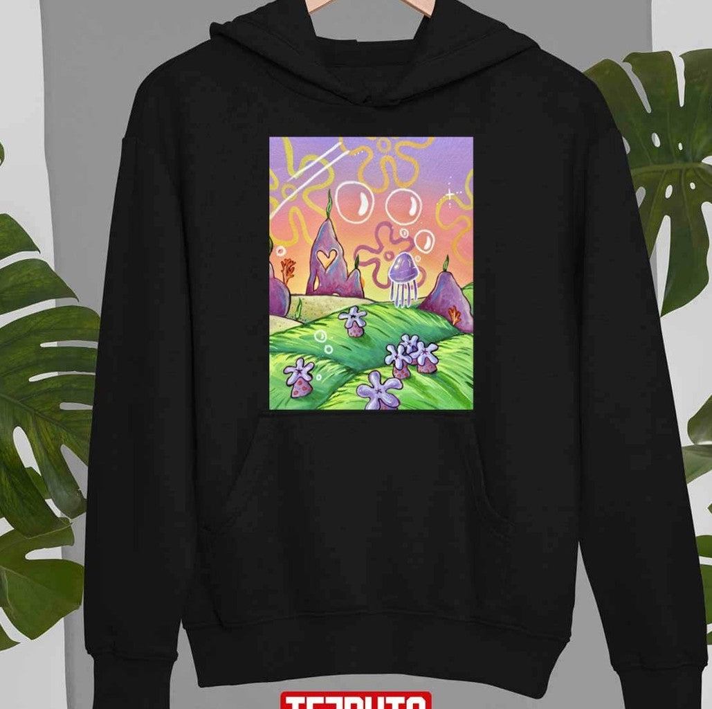 Sunset Spongebob Window Unisex T-Shirt