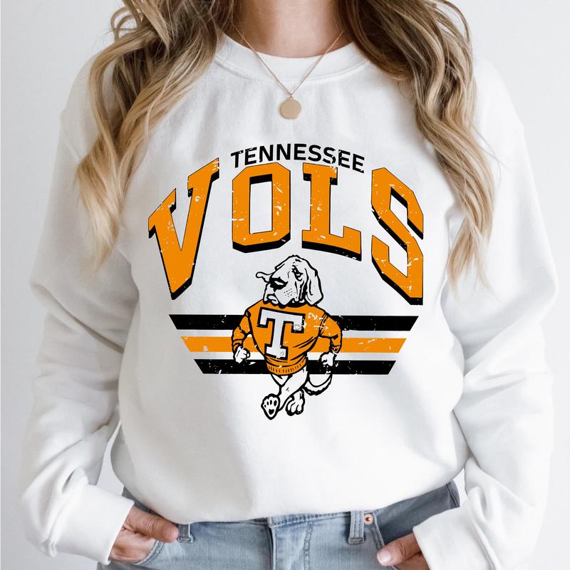 Tennessee Volunteers Vintage  Football NCAA Sweatshirt, Vintage Sweatshirt NCAA, Classic Sport Sweatshirt, Gifts For Football Fan Sport