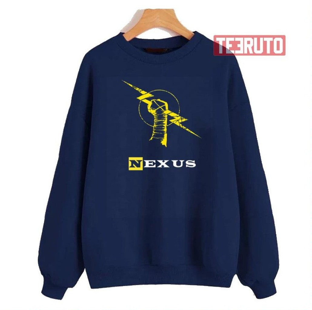 Nexus Yellow Logo Lightening Bolt Unisex Sweatshirt