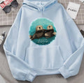 Sea Otters In Love Unisex Hoodie
