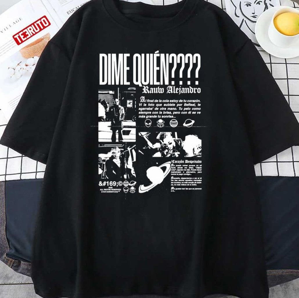 Rauw Alejandro Tell Me Who White Unisex Sweatshirt