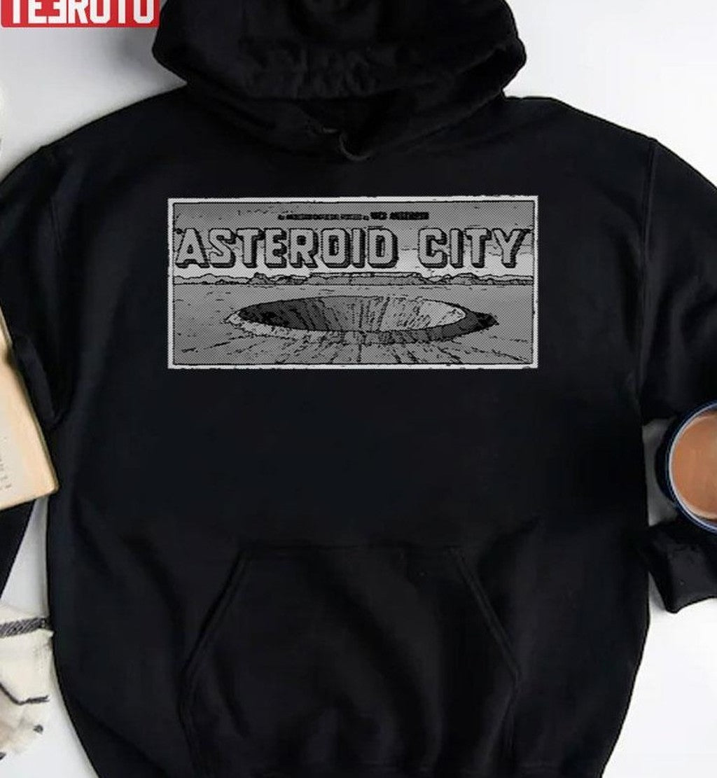 Black And White Asteroid City Unisex Hoodie