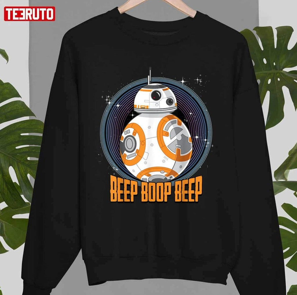 Beep Boop Beep BB-8 Quote Circle Design Unisex T-Shirt