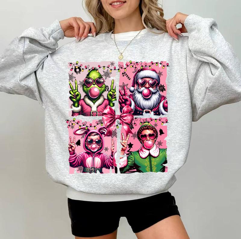 The Boys Of Winter Sweater, Christmas 90â€™s Series Sweater, Pink Christmas Movie Sweater, Christmas Movie Characters Sweater, Funny Holiday Sweater