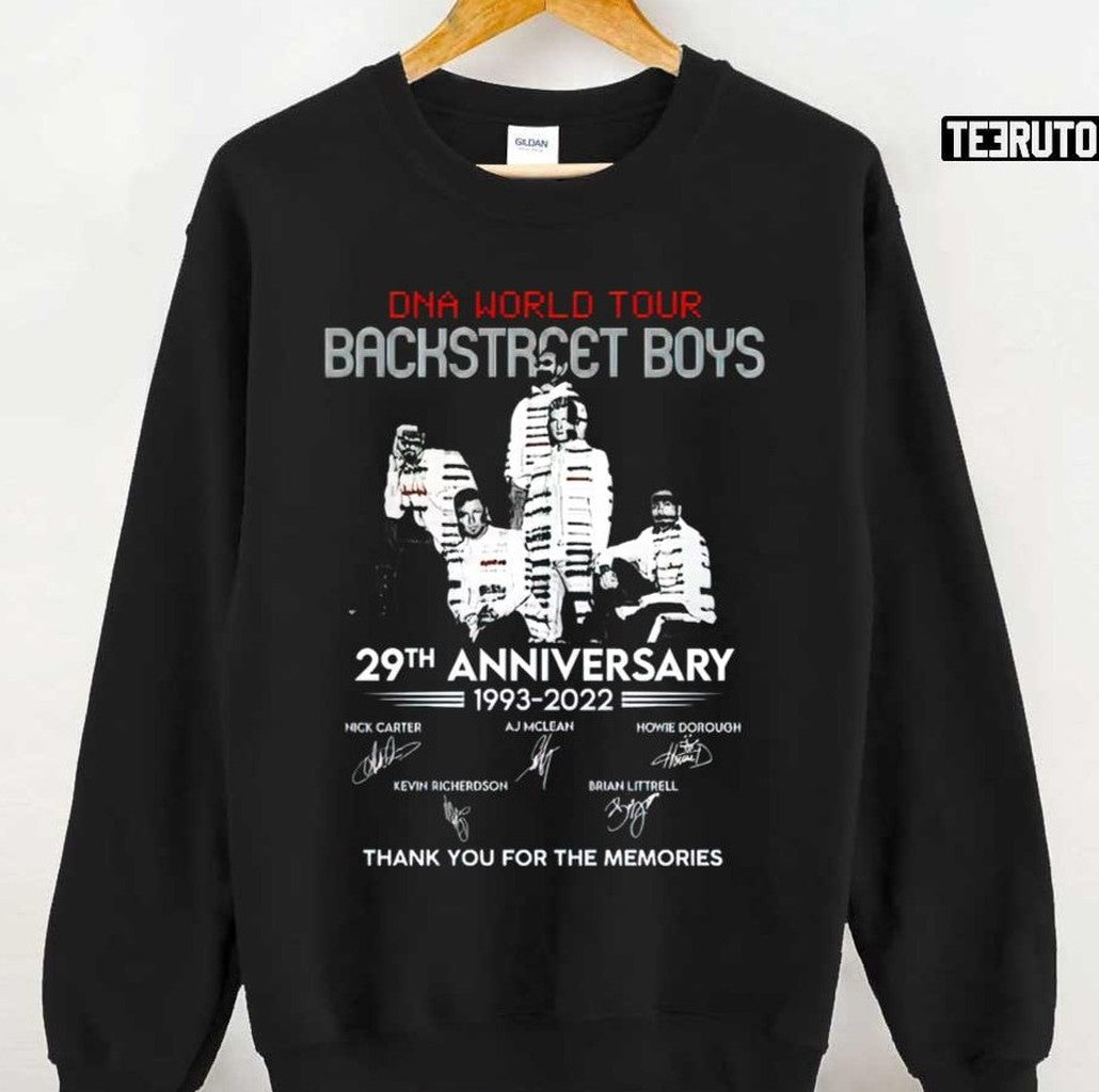 Backstreet Boys Dna Tour 2022 29th Anniversary Unisex T-Shirt