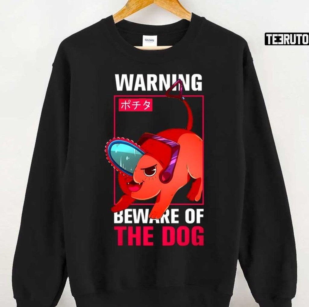 Pochita Beware Of The Dog Unisex Hoodie