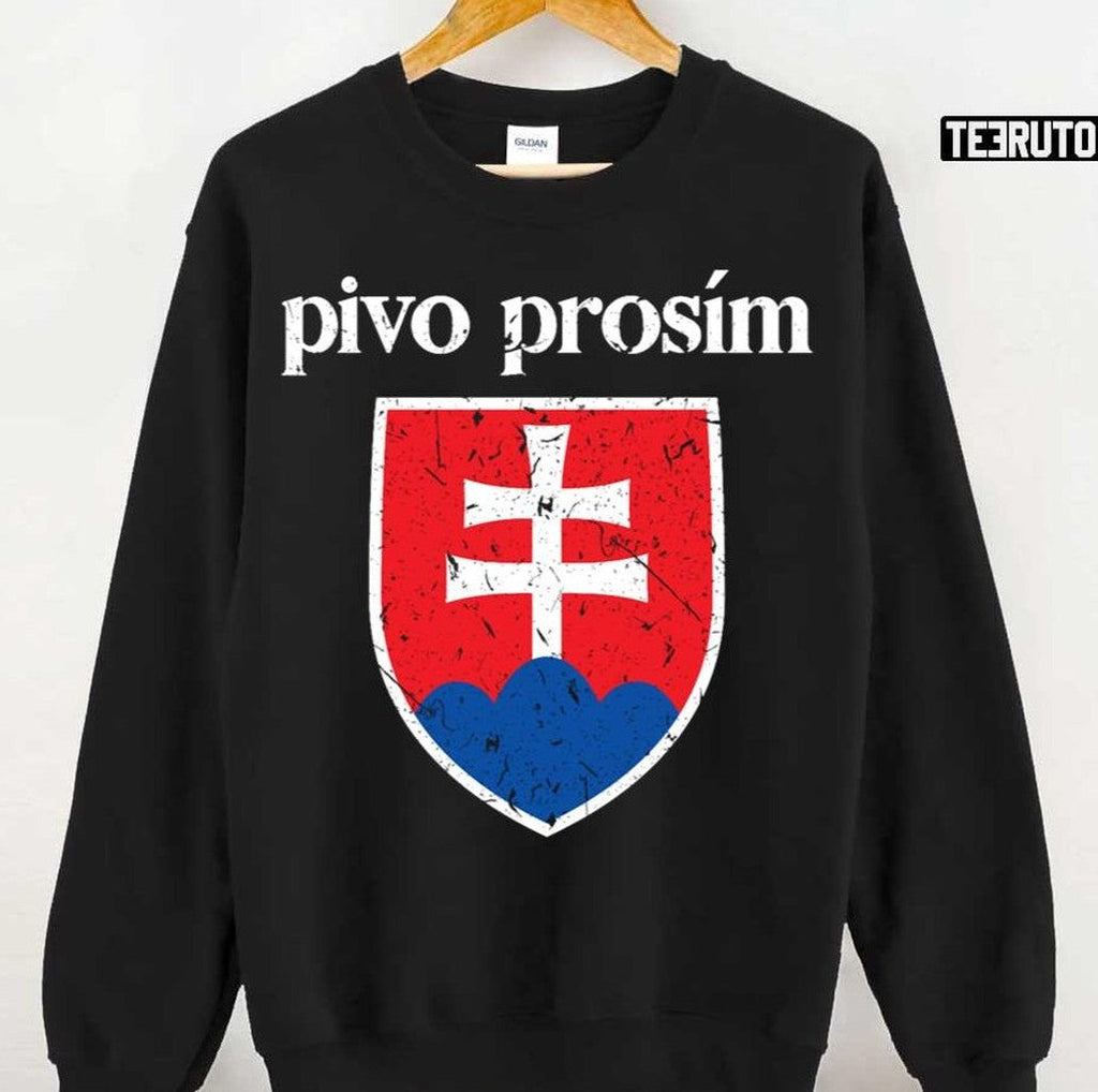 Beer Please Slovak Slovakia Flag Pride Pivo Prosím Unisex T-Shirt