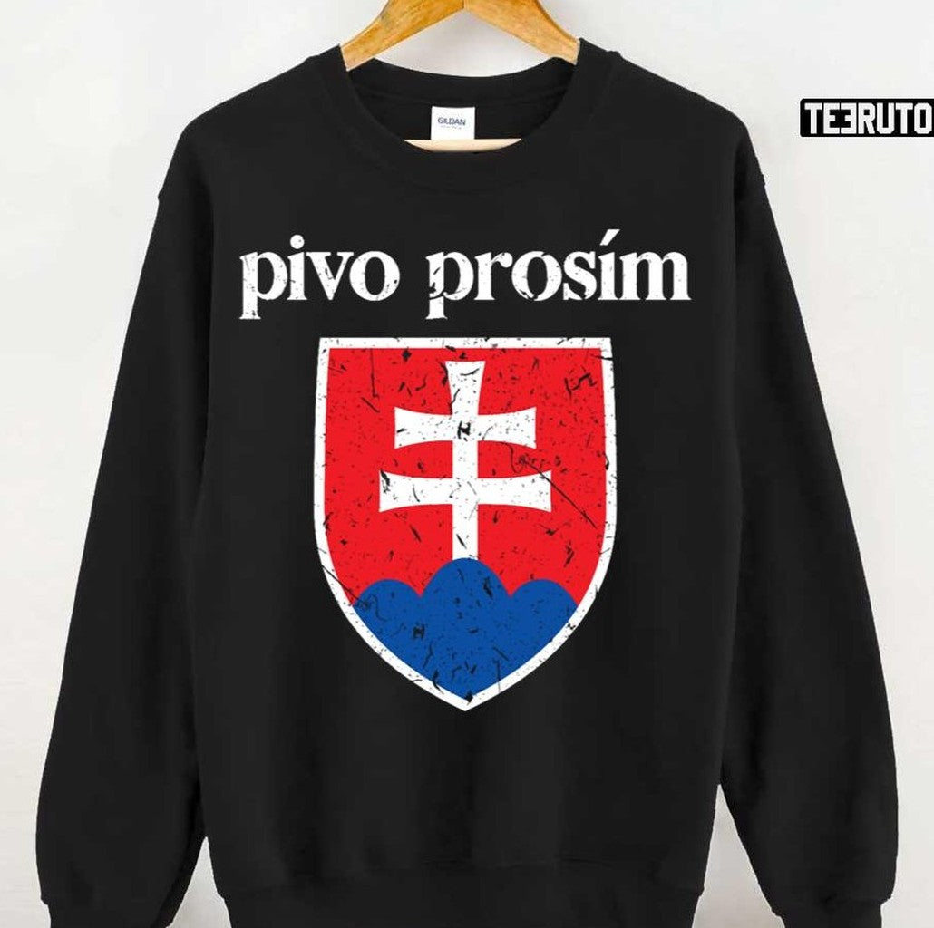 Beer Please Slovak Slovakia Flag Pride Pivo Prosím Unisex T-Shirt