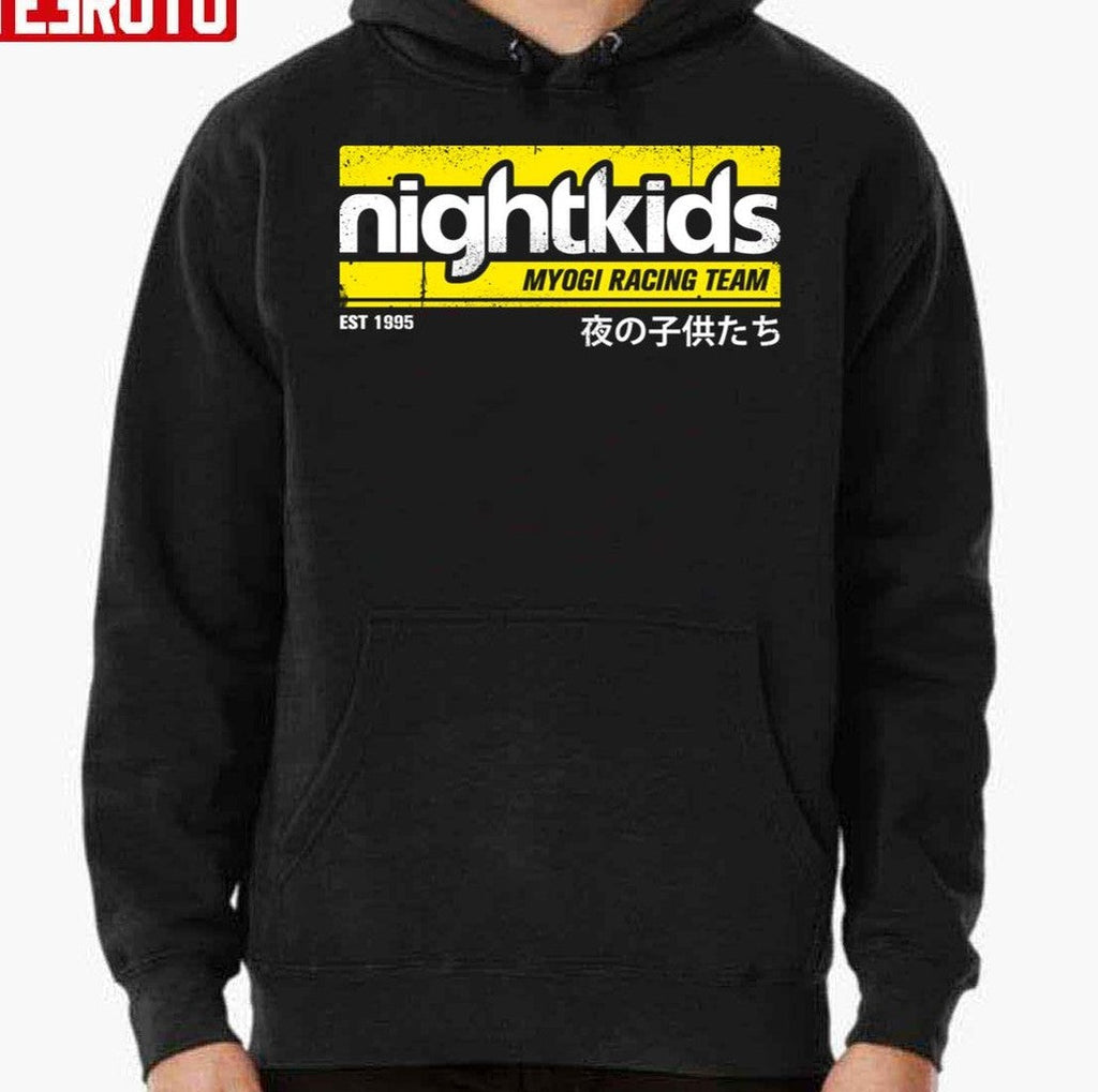Nightkids Tee White Initial D Unisex T-Shirt