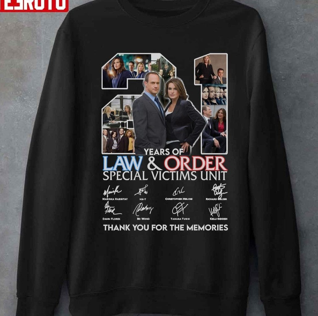 21 Years Of Law And Order Special Victims Unit Unisex T-shirt