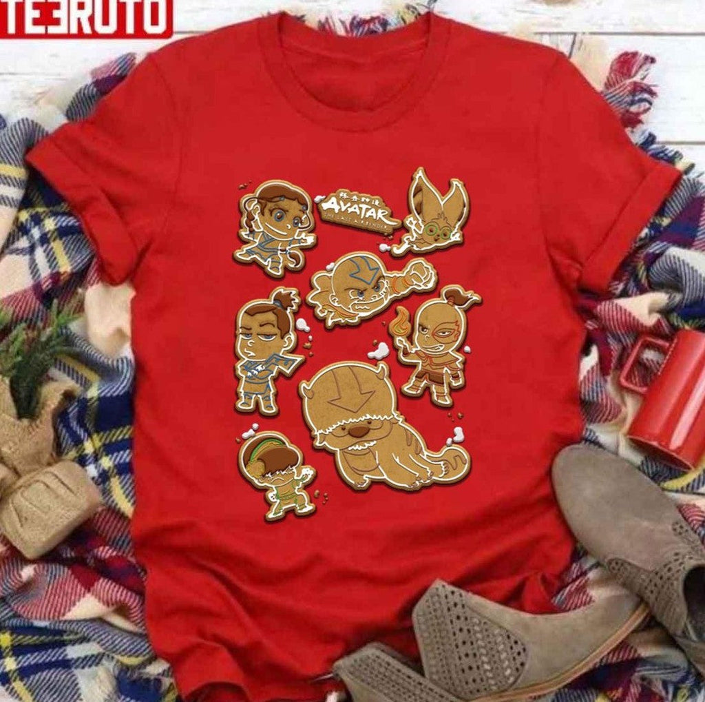 Avatar The Last Airbender Christmas Gingerbread Cookies Unisex Sweatshirt