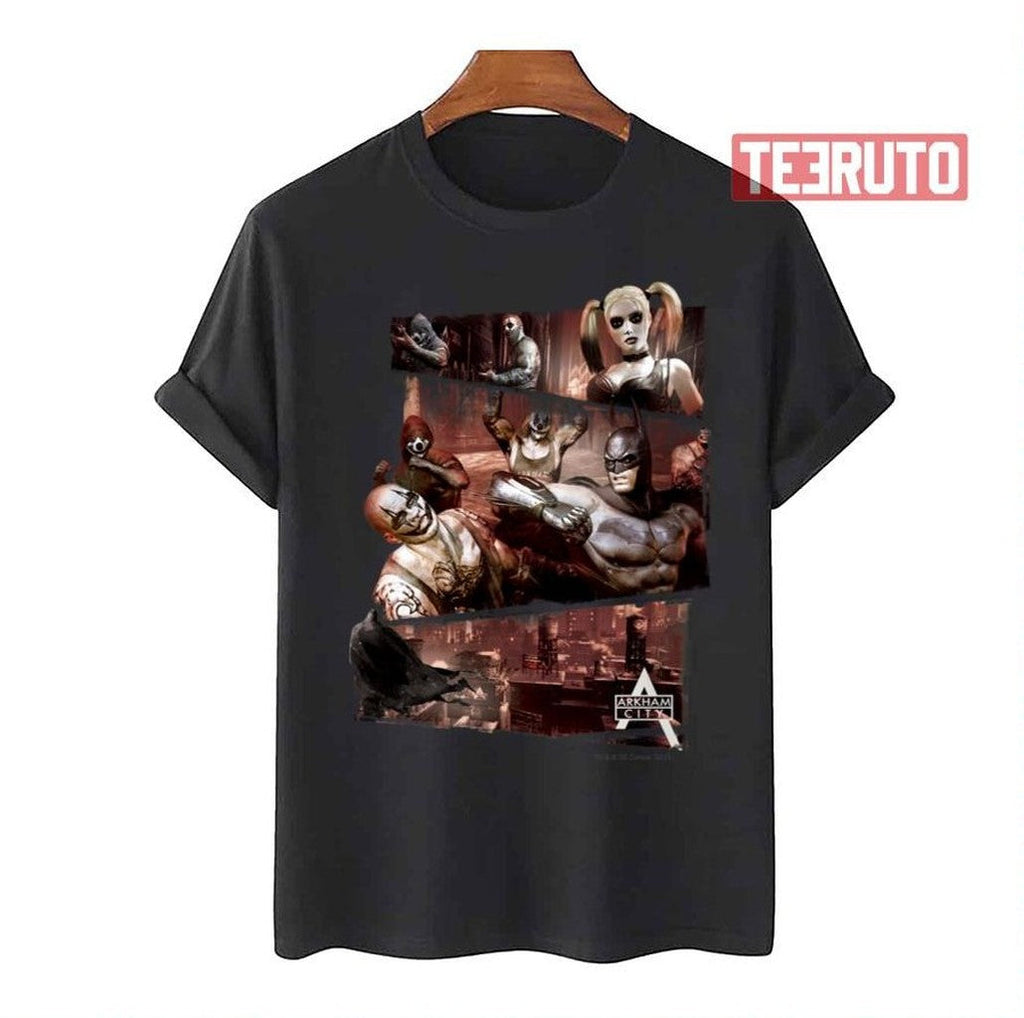 Arkham City Characters Trifold Unisex T-Shirt