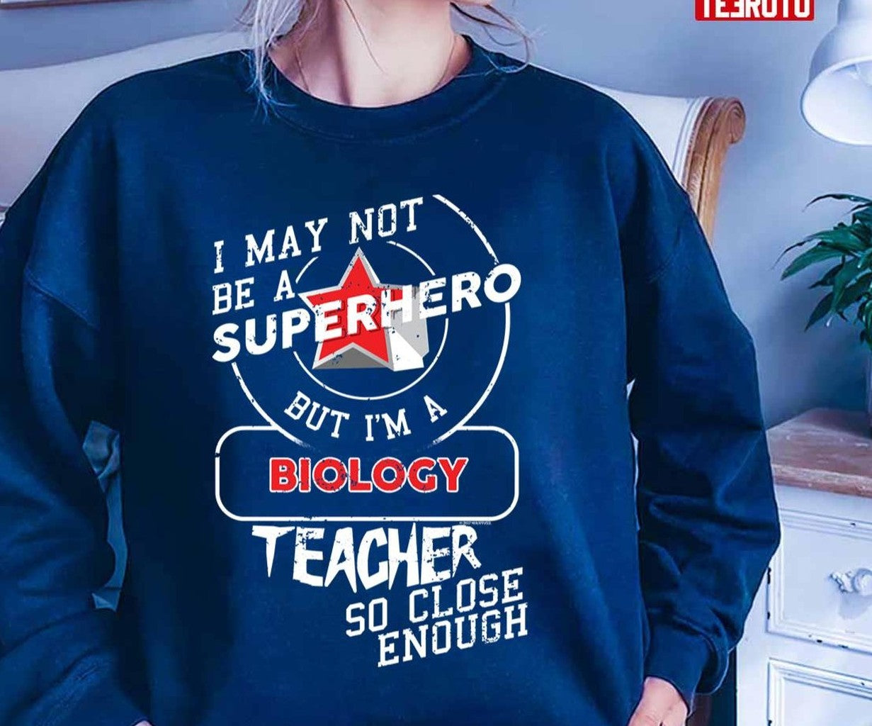 Biology Teacher Superhero Unisex T-Shirt