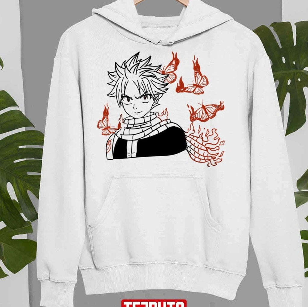 Natsu Butterflies Fairy Tail Unisex Sweatshirt
