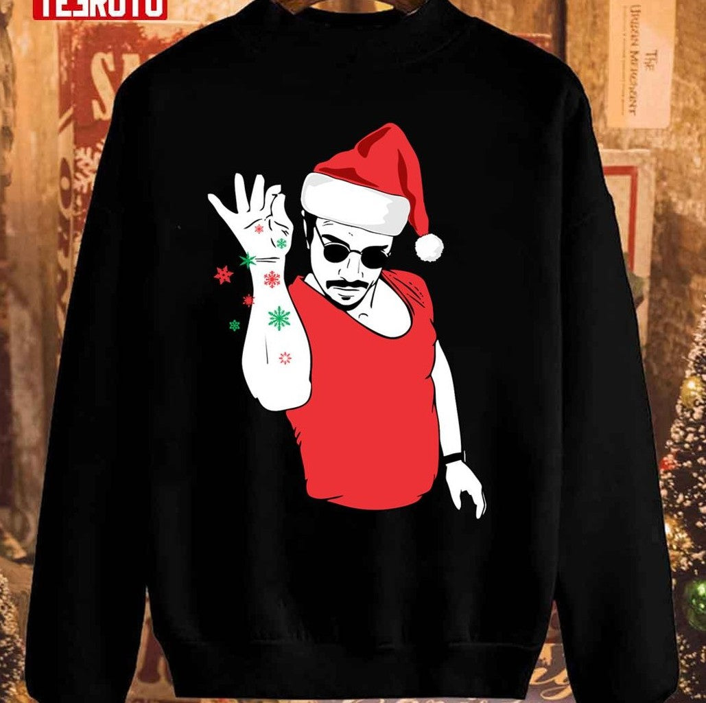 Santa Bae Meme Fanart Merry Christmas Unisex Sweatshirt