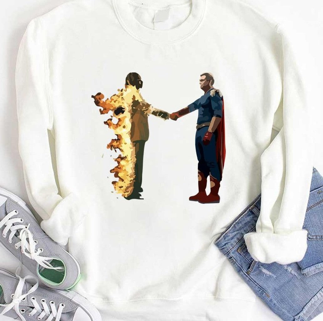 Parody Metro Boomin Homelander On Time Heroes And Villains Album Cover Unisex Hoodie