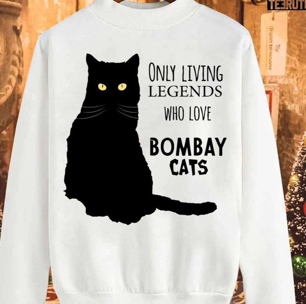 Only Living Legends Who Love Bombay Cats Unisex Sweatshirt