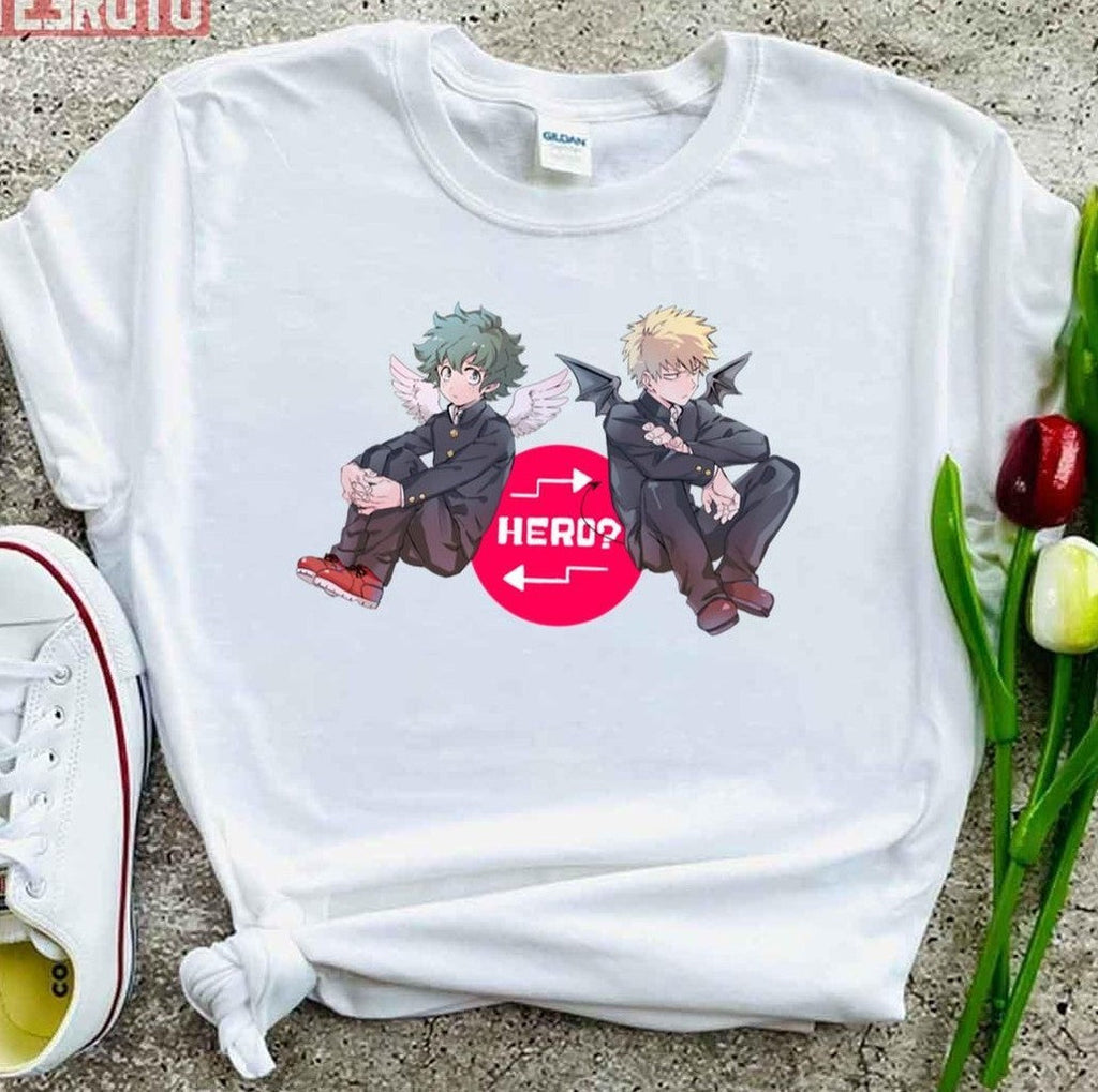 My Hero Academia Katsuki And Izuku Hero Cute Wings Art Unisex T-Shirt