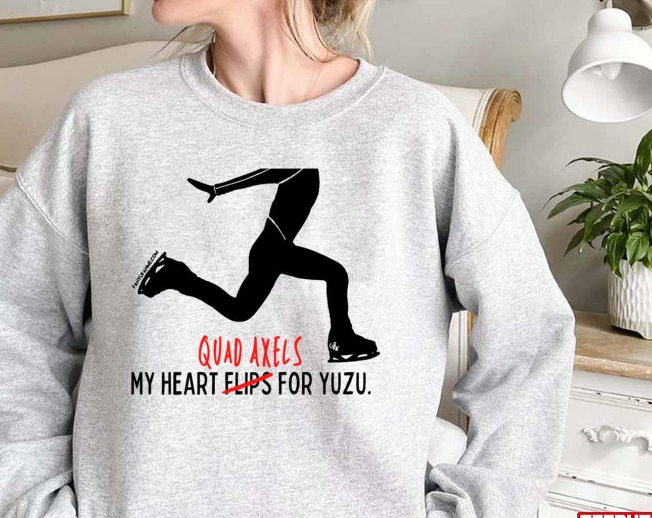 My Heart Quad Axels For Yuzuru Hanyu Unisex Sweatshirt