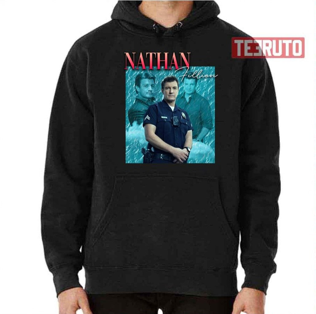Nathan Fillion Retro 80s The Rookie Tv Show Unisex T-Shirt