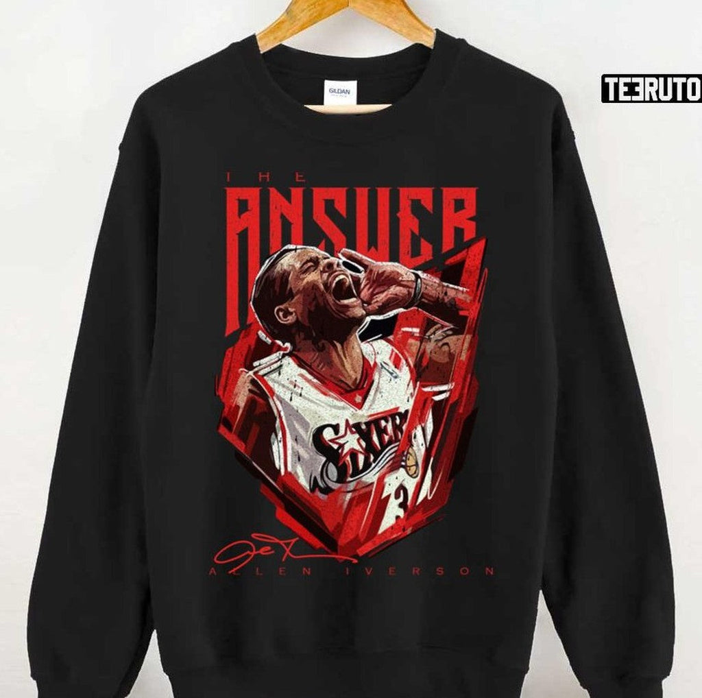 Signature Design Basketball Allen Iverson The Answer Unisex Sweatshirt