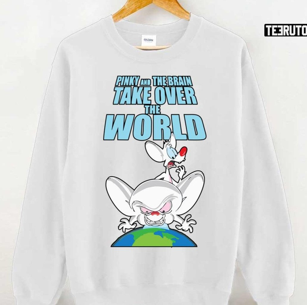 Take Over The World Pinky And The Brain Unisex Sweatshirt