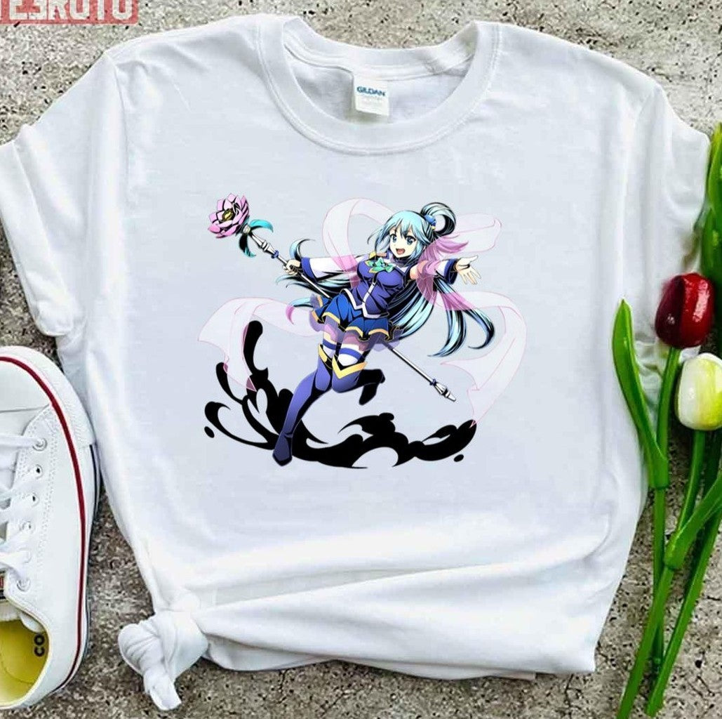 Aqua Kono Subarashii Sekai Ni Shukufuku Wo Give Blessings On This Wonderful World Unisex T-shirt