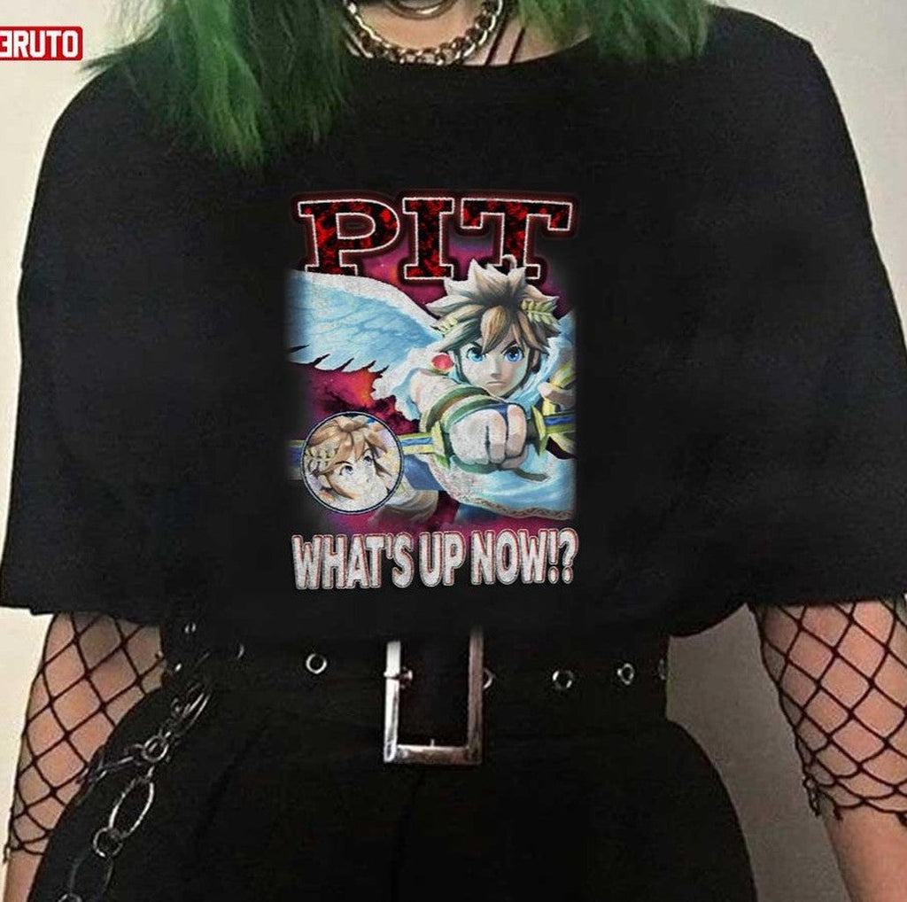 Pit What's Up Now Smash Bros Vintage Graphic Unisex T-shirt