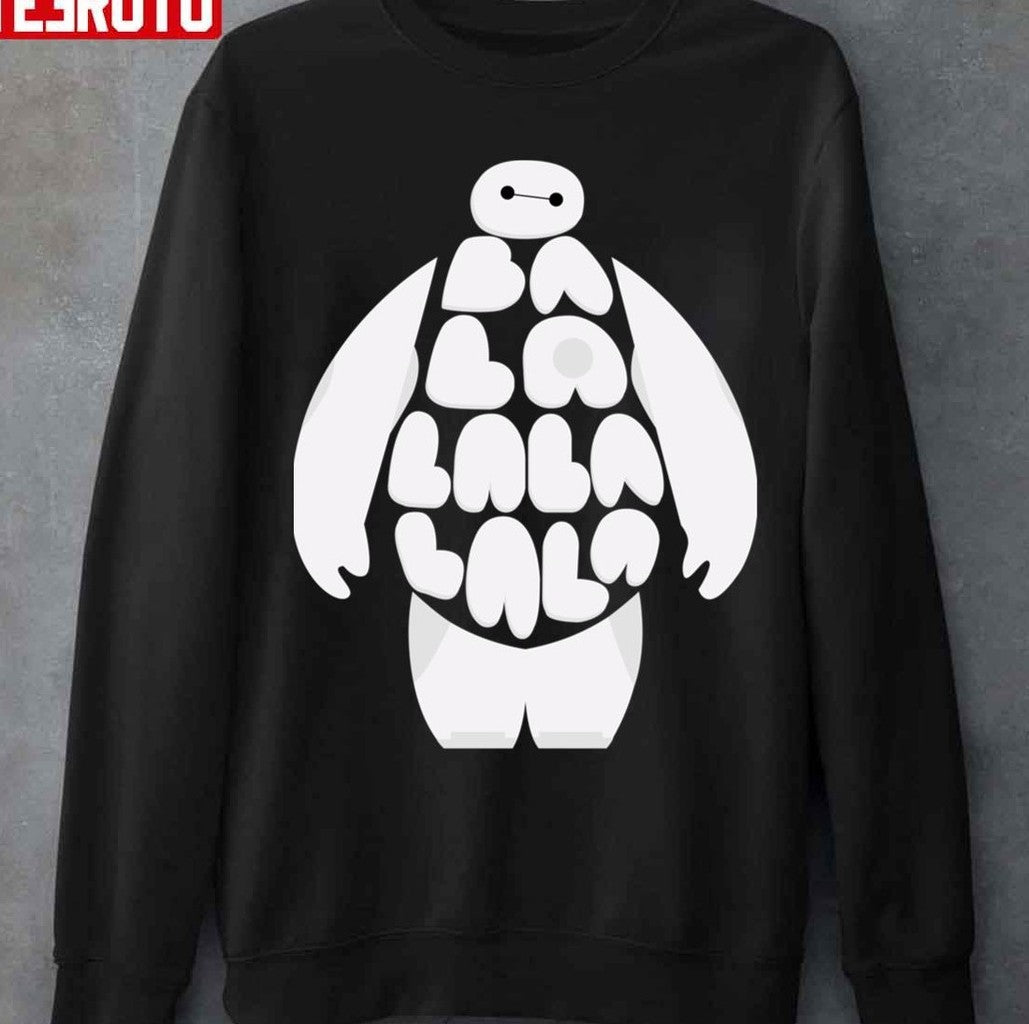 Balalalalala Baymax Big Hero Cartoon Unisex Hoodie