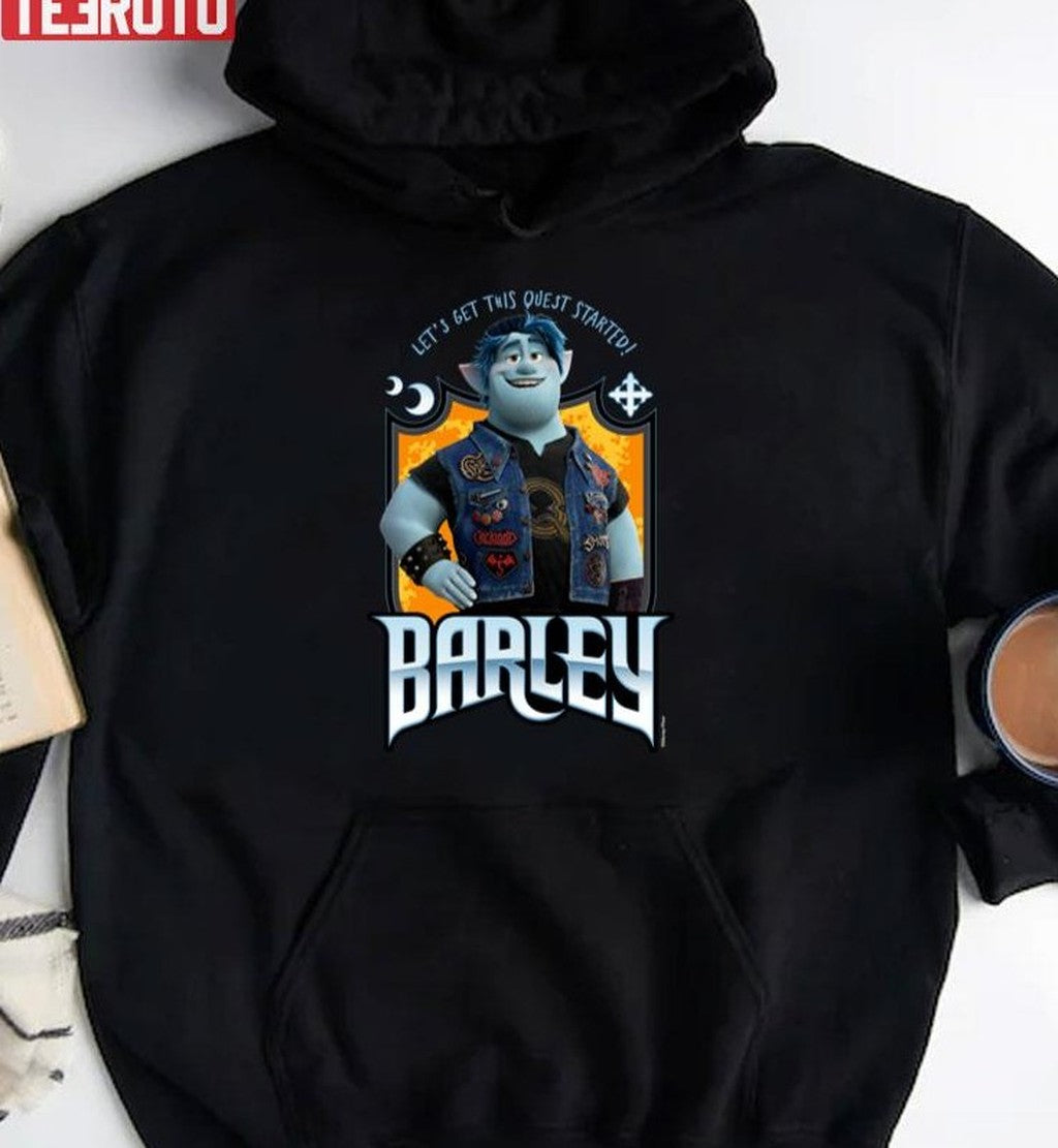 Barley Let's Get This Quest Started Onward Movie Unisex T-Shirt