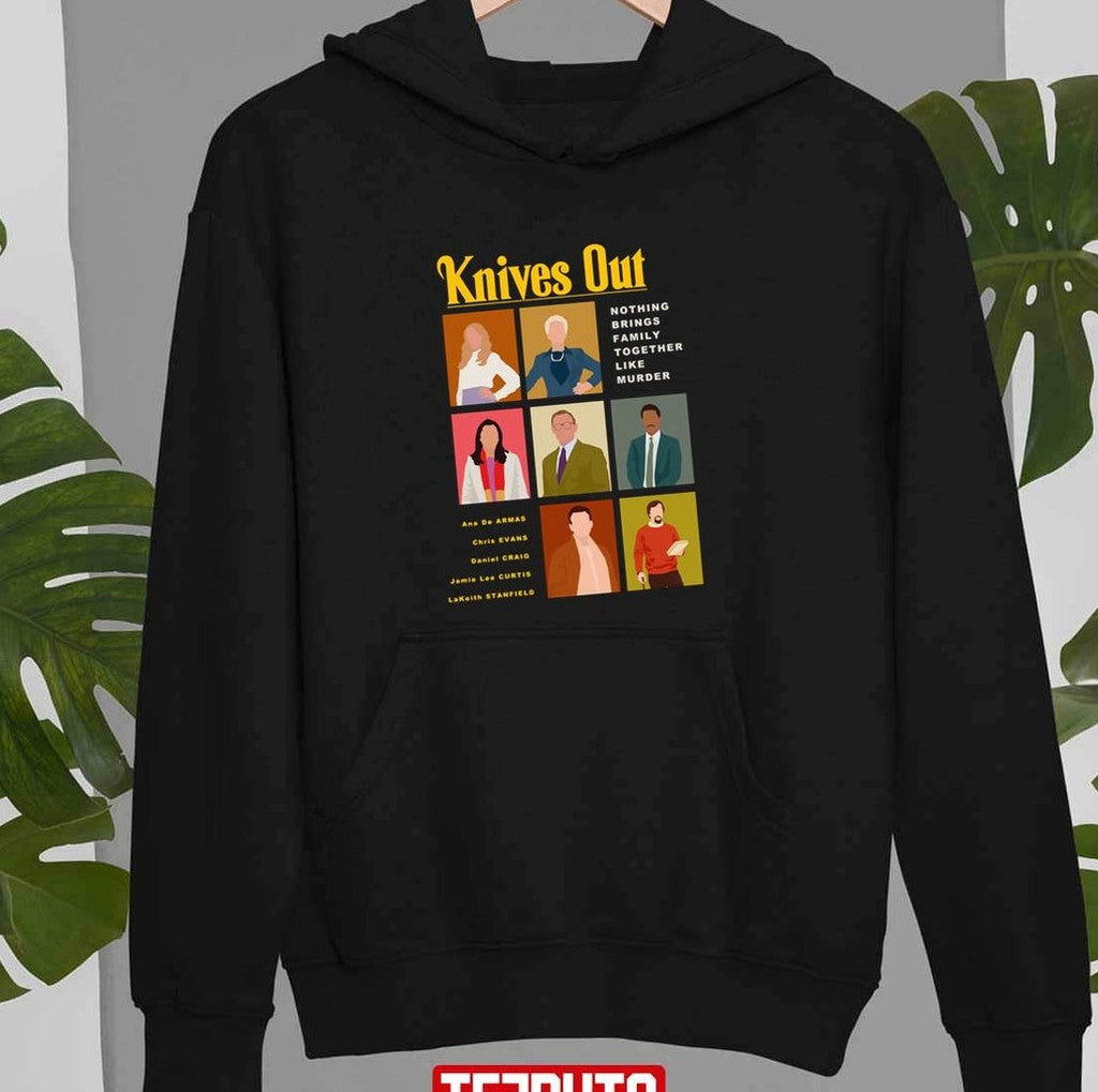Needed Gifts Knives Out Poster Design With Butcher Bloody Knife Unisex Sweatshirt