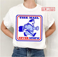 Never Stop Blue Newman Unisex T-Shirt