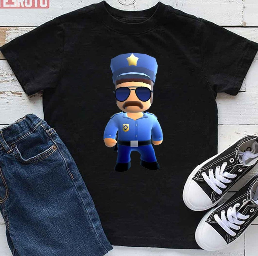Police Guy Stumble Guys Unisex T-Shirt
