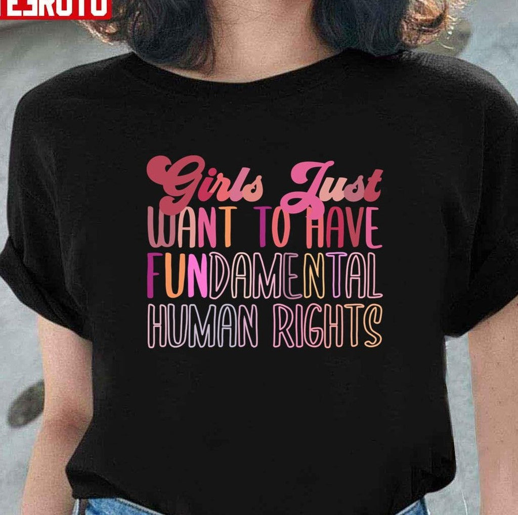 Black Girls Just Want To Have Fundamental Rights Retro Unisex T-Shirt