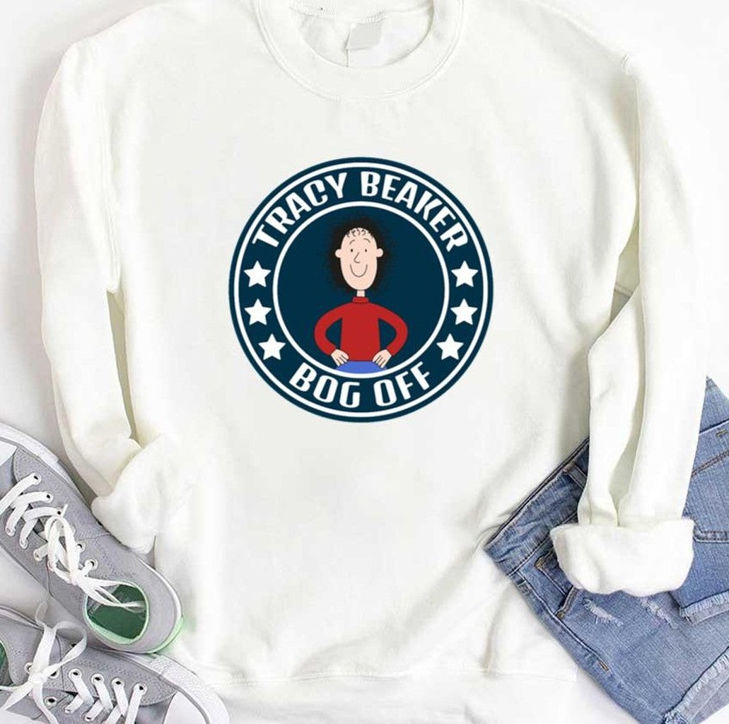 Navy Logo Bog Off Tracy Beaker Unisex T-Shirt