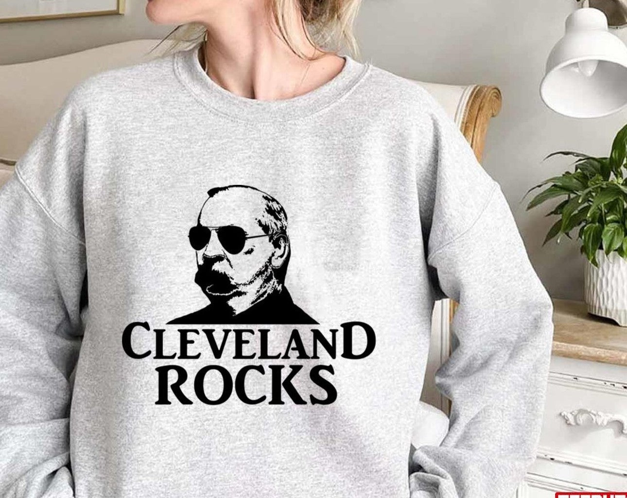 The Awesome Art Of Cleveland Rocks! Unisex Sweatshirt