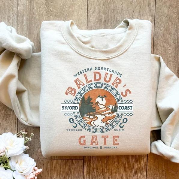 Baldurs Gate 3 Adventure Awaits Sweatshirt, Astarion High Elf Shirt, Astarion Bulders, Video Game Shirt Classic Fabric