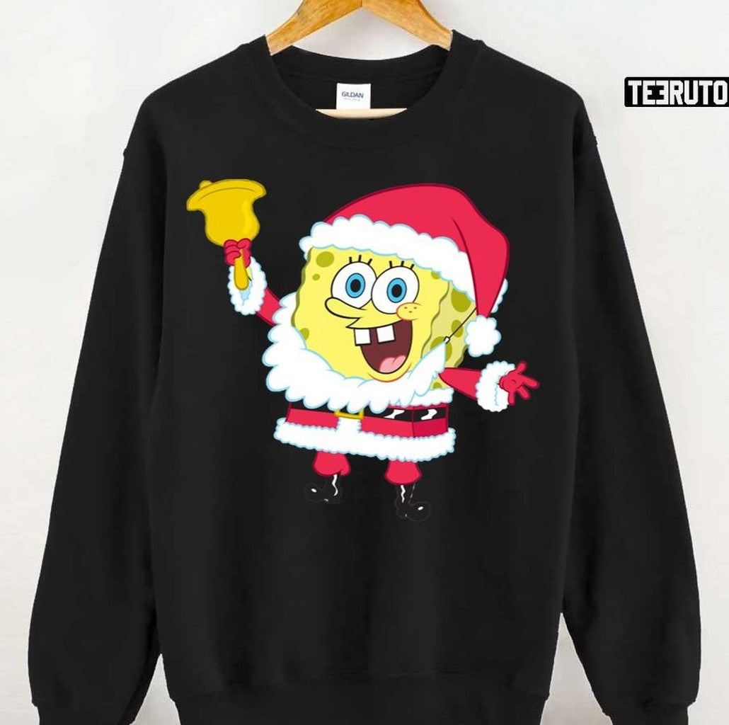 Spongebob As Santa For Christmas Halloween Unisex T-Shirt