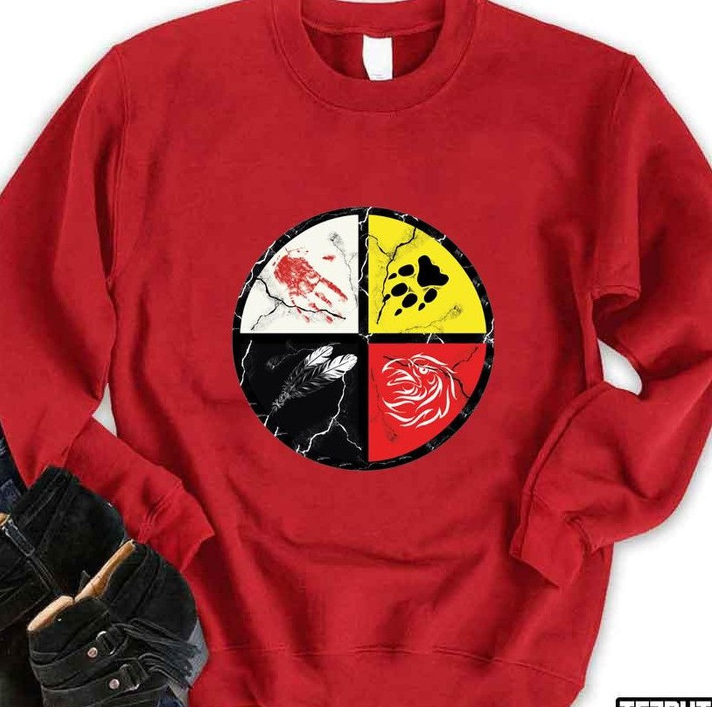 Native American Medicine Wheel Sweatshirt