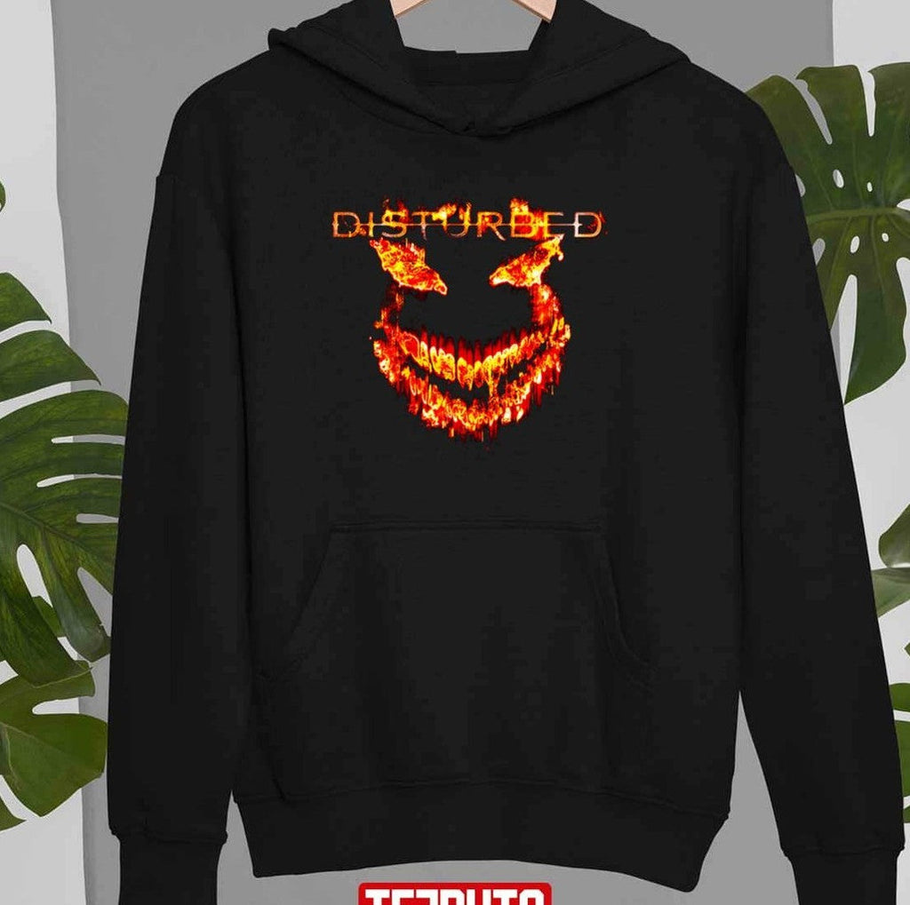 Scary Fire Face Disturbed Rock Band Unisex Sweatshirt