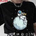 Astronaut Spielt Trompete Musik Unisex T-Shirt