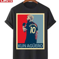 Art Kun Aguero Number 10 Football Unisex T-Shirt