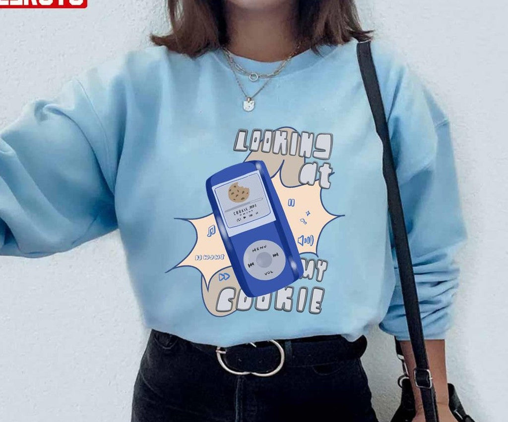 Nwjns Cookie Looking At My Cookie Newjeans Unisex Hoodie